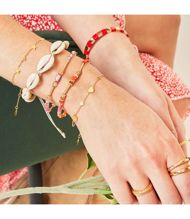 Gold Row of Stars Bracelet