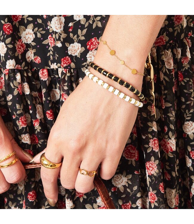 Gold Row of Coins Bracelet