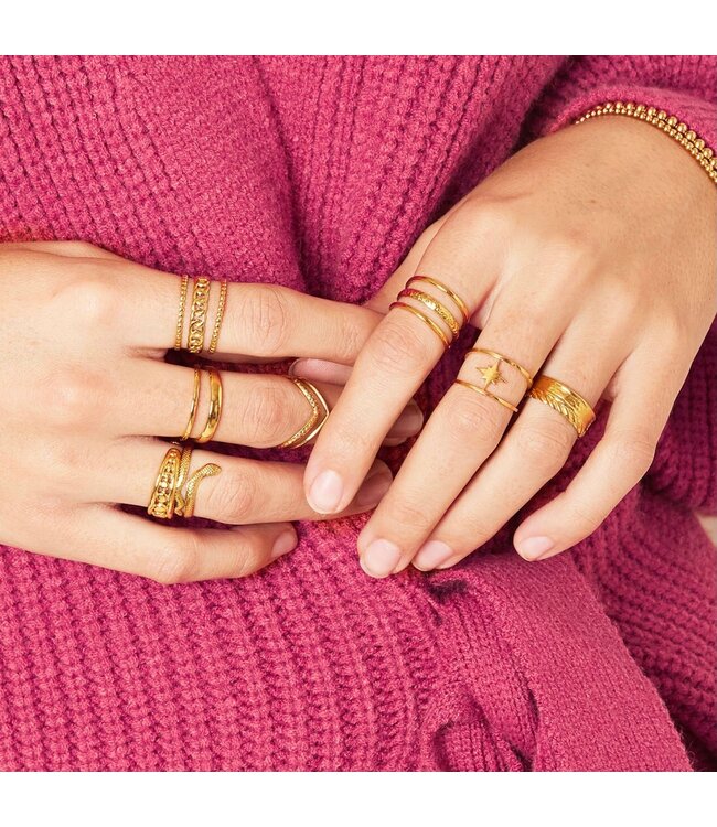 Gold Serpent Ring