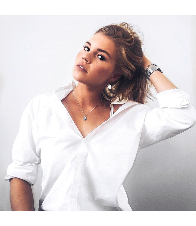 Silver Rose Amulet Necklace