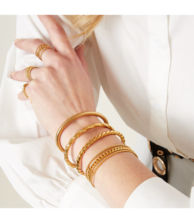 Coil Bangle Bracelet