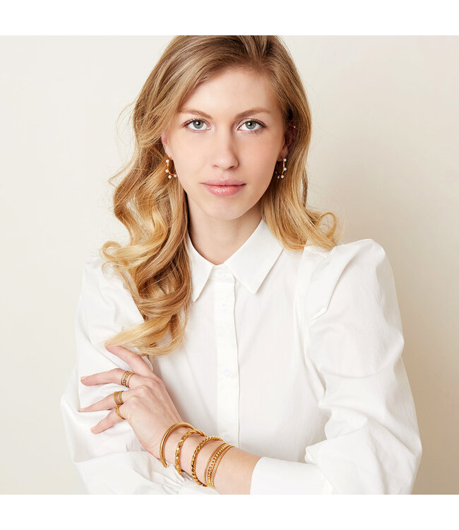 Coil Bangle Bracelet