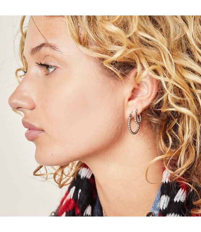 Spheres Hoop Earrings