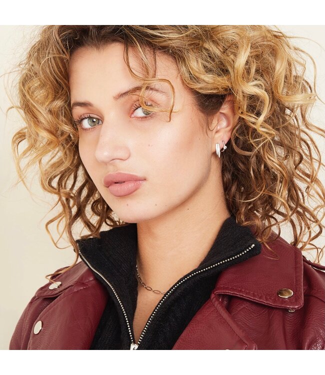 Pearls Hoop Earrings