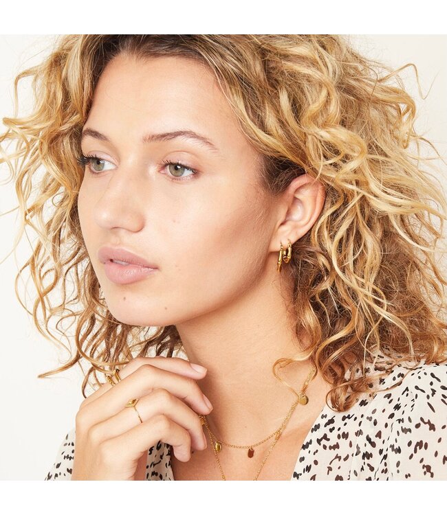 Bamboo Hoop Earrings