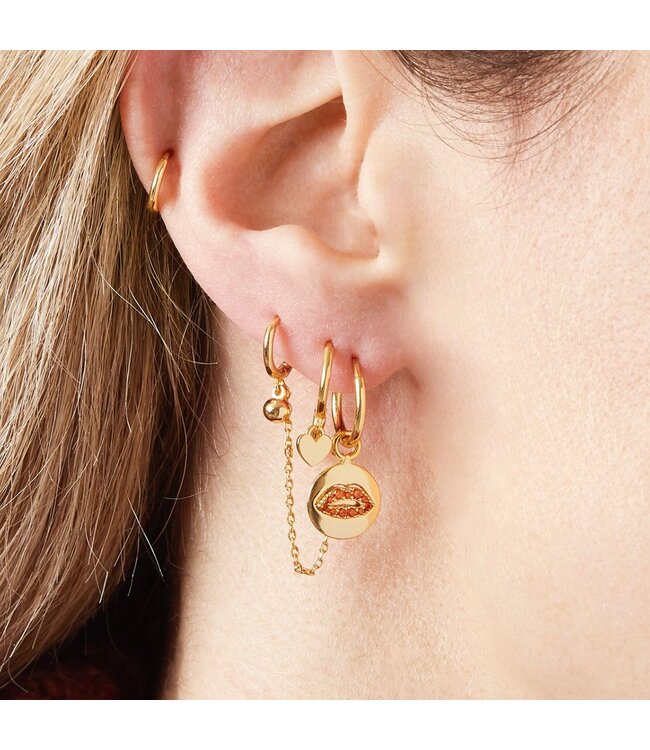 Lips and Love Earrings Set