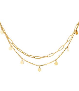 Double Coin Necklace