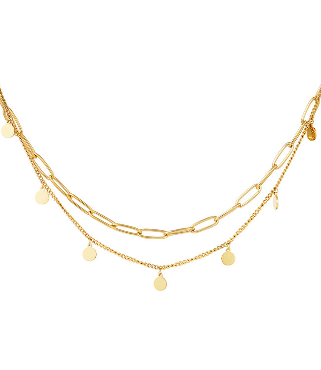 Double Coin Necklace