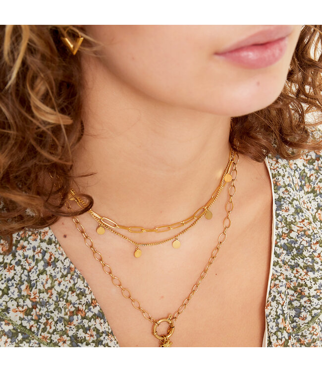 Double Coin Necklace