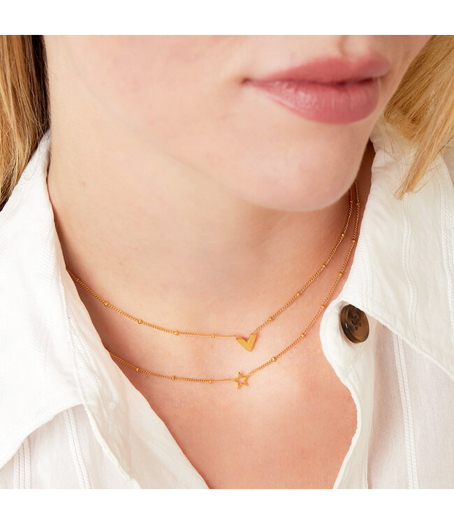 Gold V Necklace