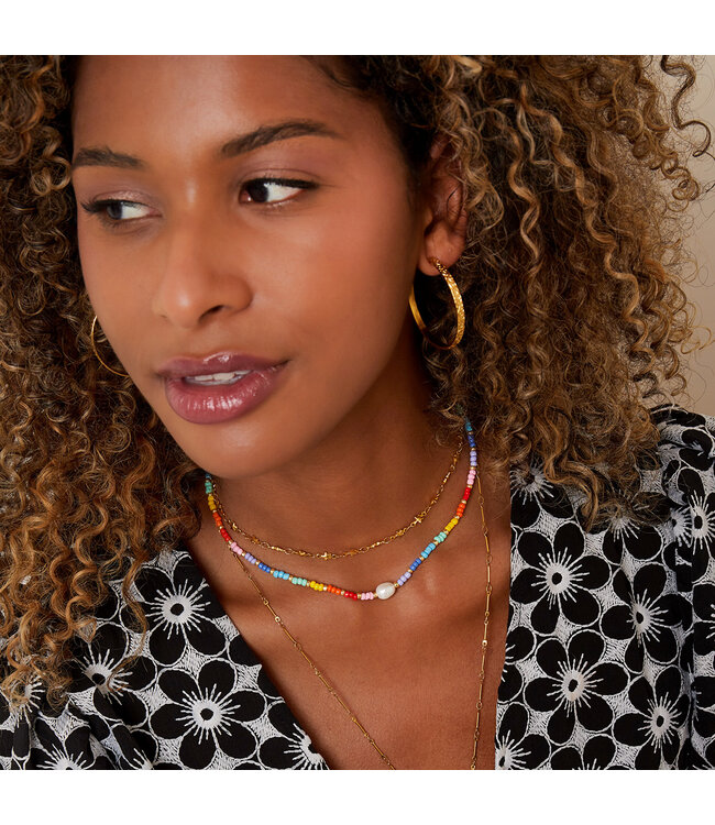 Rainbow Pearl Necklace