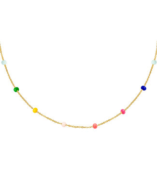 Rainbow Beads Necklace