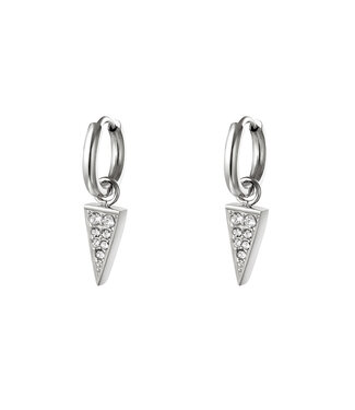 Shiny Triangle Earrings