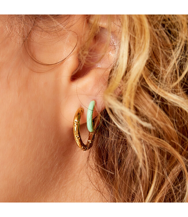 Textured Hoop Earrings