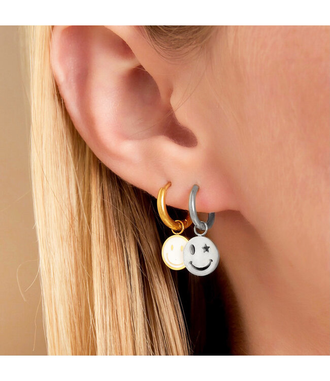 Smiley Star Earrings