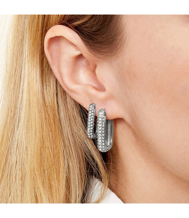 Rectangle Shimmer Earrings