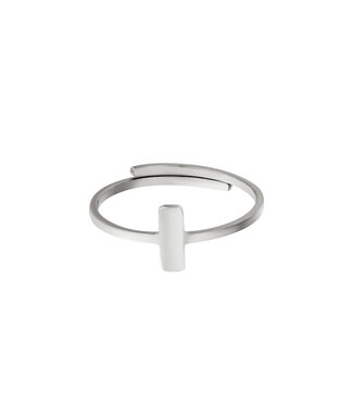 Silver Rectangle Ring