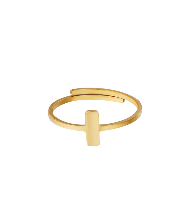Gold Rectangle Ring