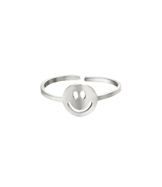 Silver Original Smiley Ring