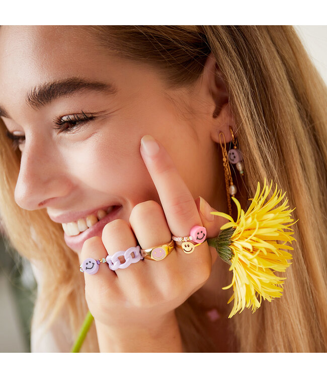 Smiley Beads Ring