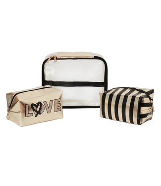 On The Move Toiletry Bag / Gold