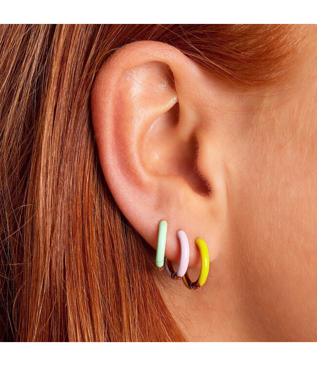 Colored Hoop Earrings