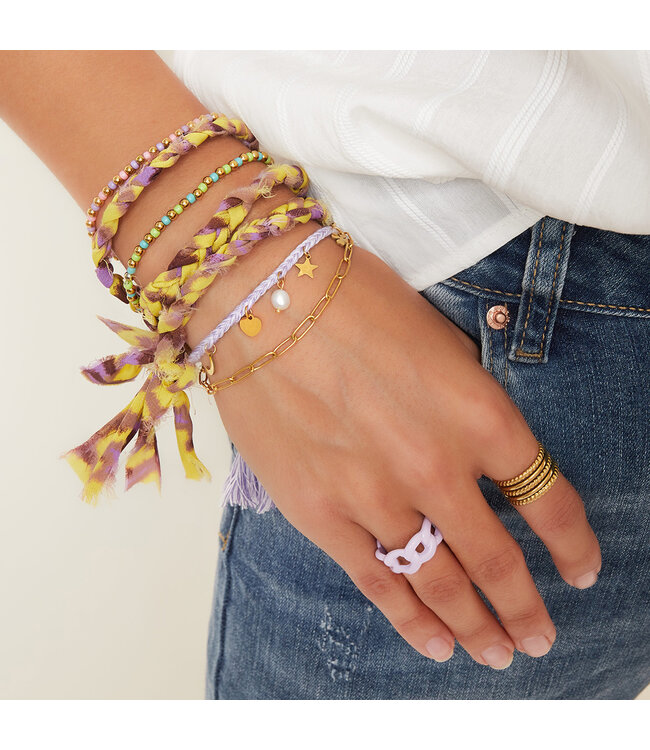 Double Colorful Charms Bracelet