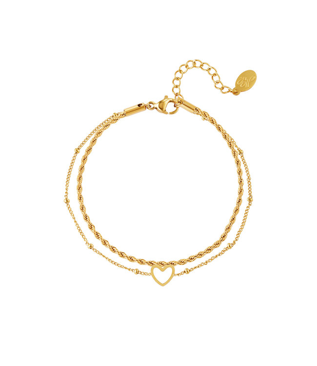 Double Heart Bracelet