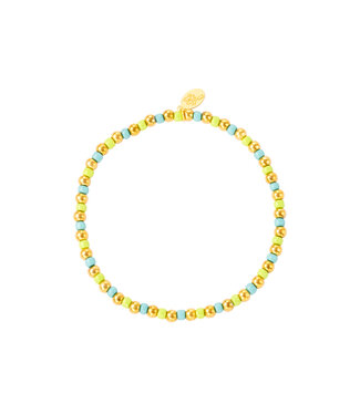 Colorful Simple Beads Bracelet / Green