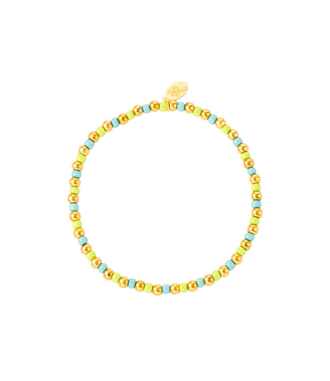 Colorful Simple Beads Bracelet / Green