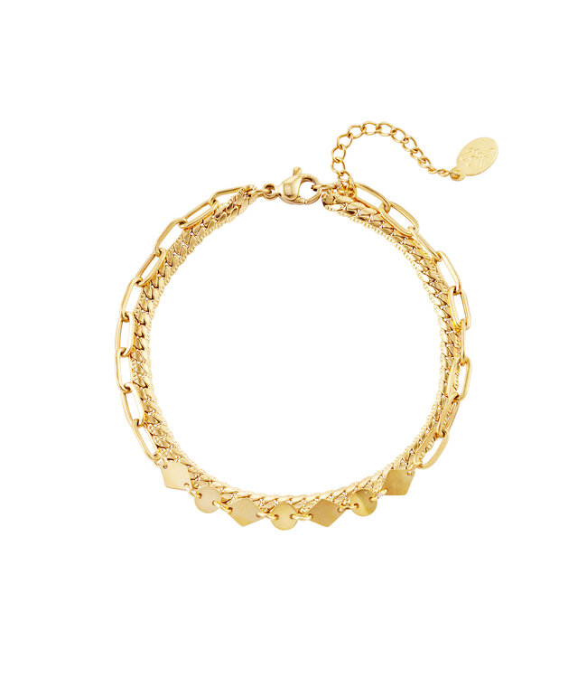 Double Chunky Chain Bracelet