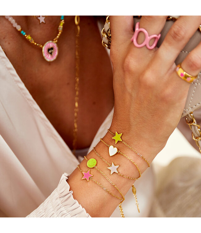 Pastel Heart Bracelet