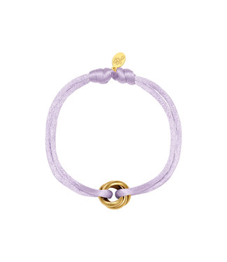 Satin Knot Bracelet / Lilac