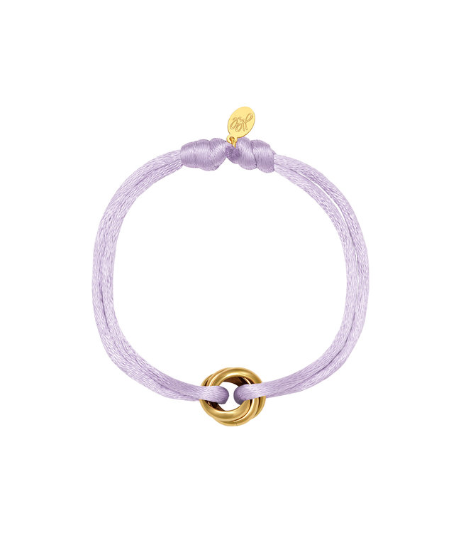 Satin Knot Bracelet / Lilac