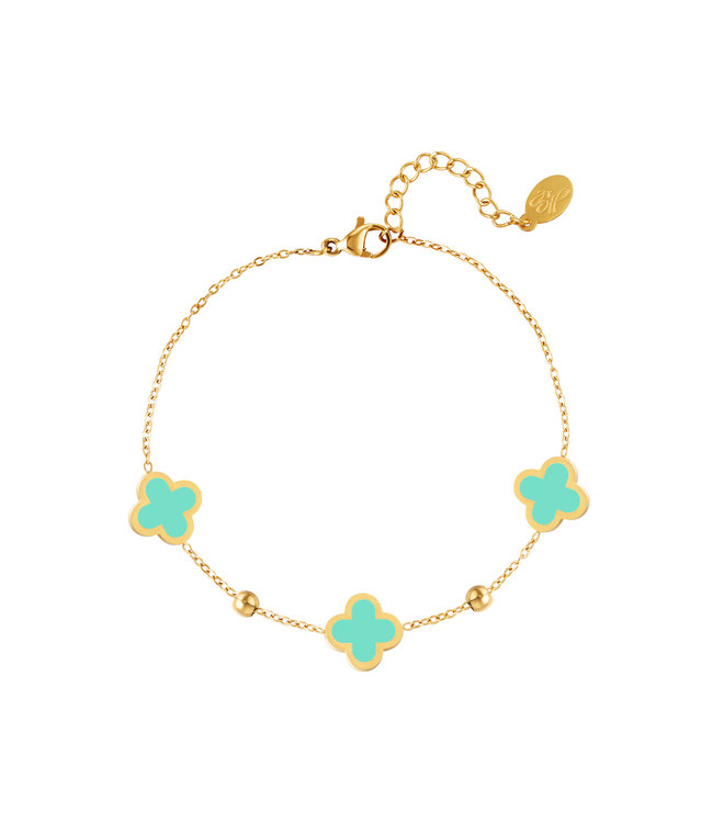 Lucky Clover Bracelet / Turquoise