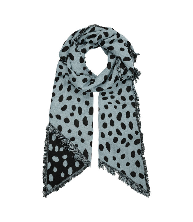 Leopard Dots Scarf / Mint