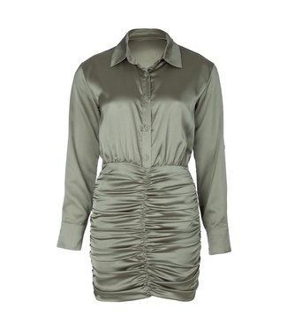 Button Up Silk Dress