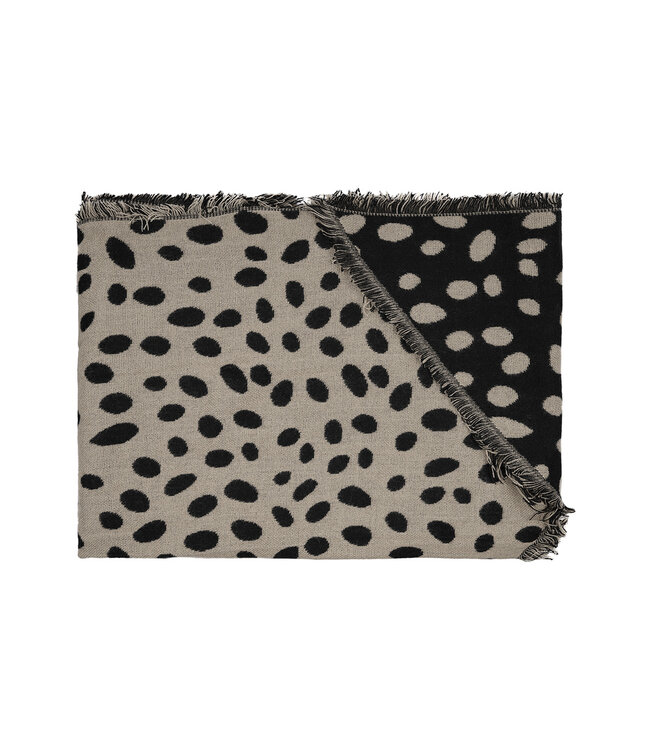 Leopard Dots Scarf / Beige