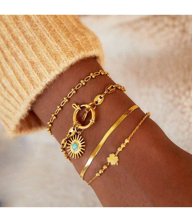 Small Linked Chains Bracelet