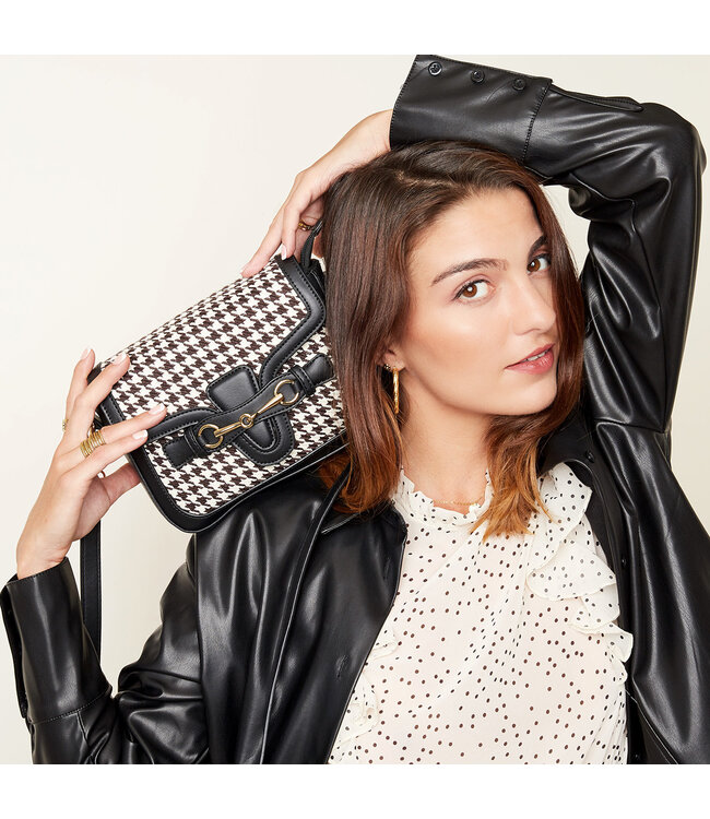 Checkered Details Bag