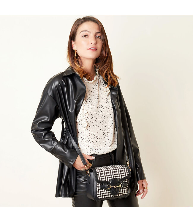 Checkered Details Bag