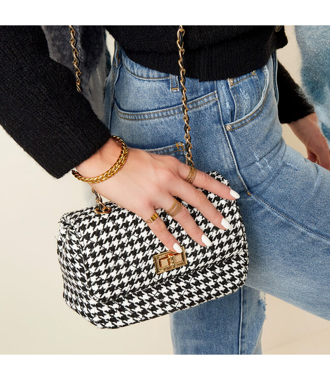 Pied de Poule Mini Bag