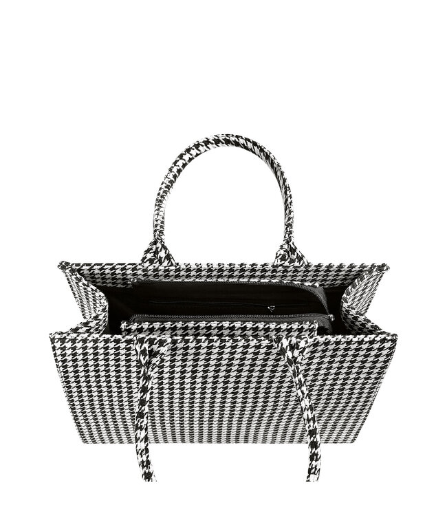 Pied de Poule Shopper Bag