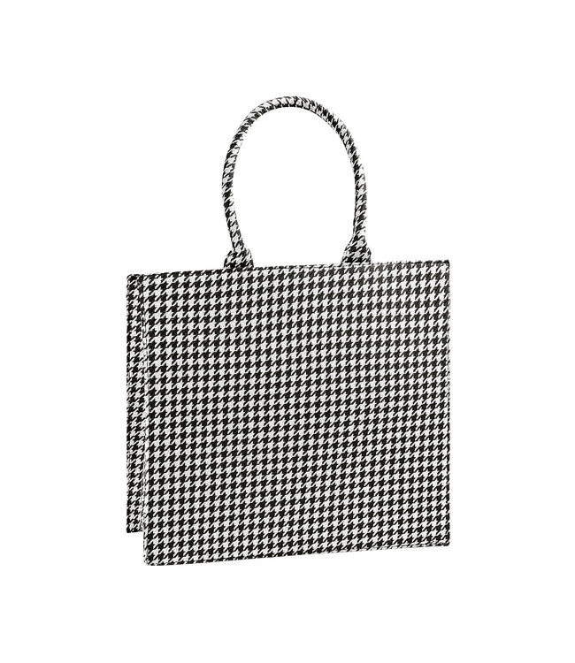 Pied de Poule Shopper Bag
