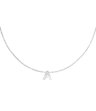 Silver Initial Necklace