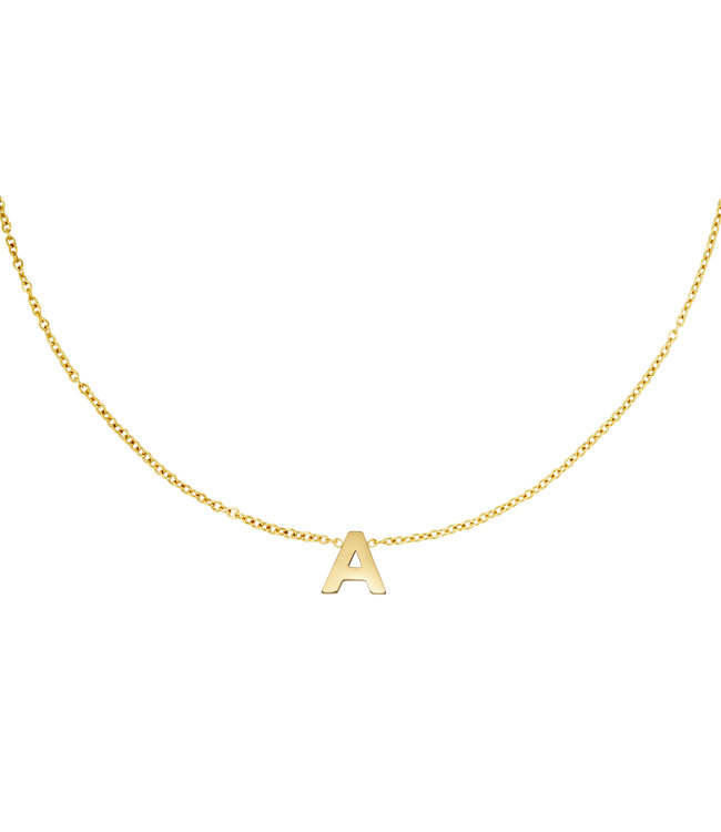 Gold Initial Necklace