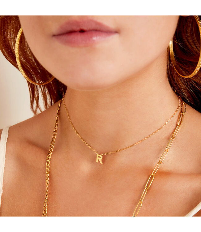 Gold Initial Necklace