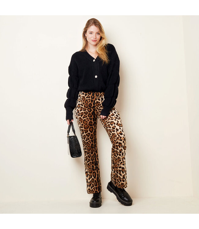 Puffed Sleeves Cardigan