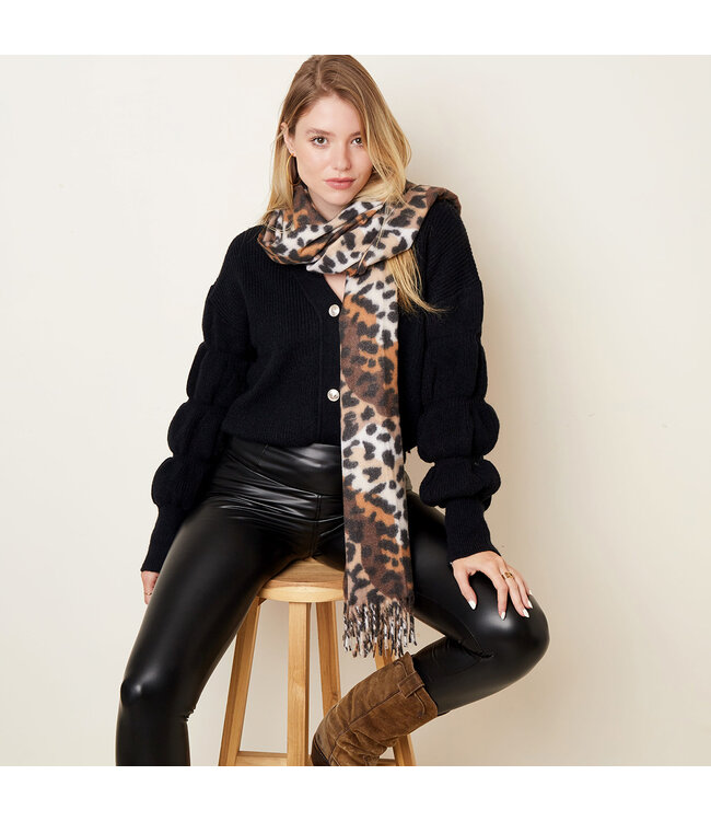 Puffed Sleeves Cardigan