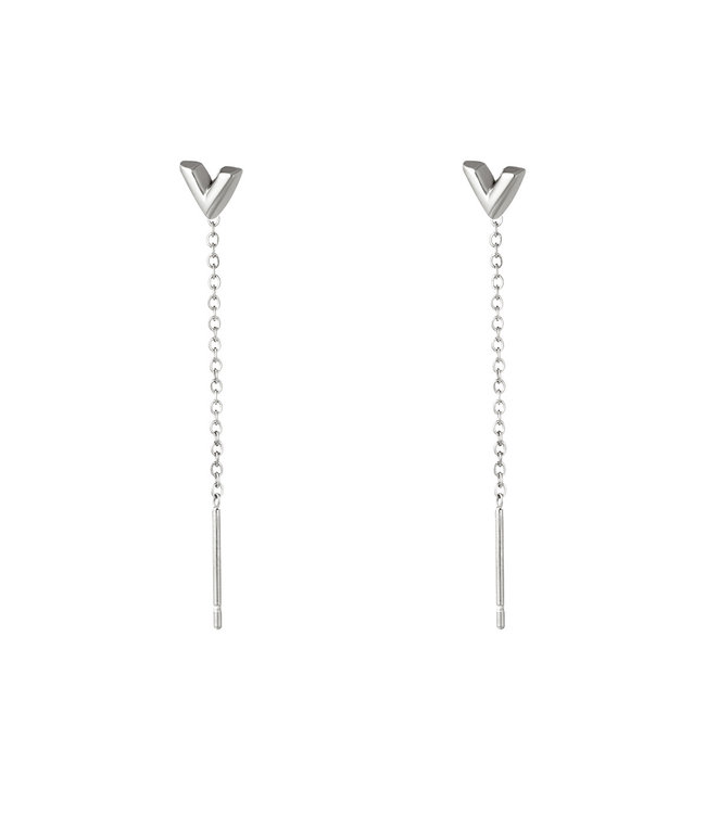 V Dangle Earrings